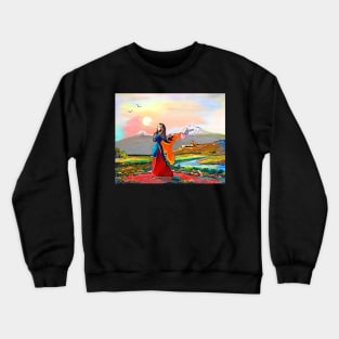 Colors of Armenia Հայաստանի գույները Crewneck Sweatshirt